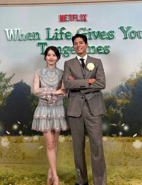 Park Bo-gum When Life Gives You Tangerines Grey Suit