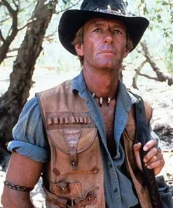Paul Hogan Crocodile Dundee Brown Vest