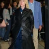 Saoirse Ronan The Outrun Black Leather Coat