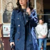 Sofia Carson The Life List Blue Coat