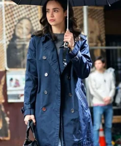 Sofia Carson The Life List Blue Coat