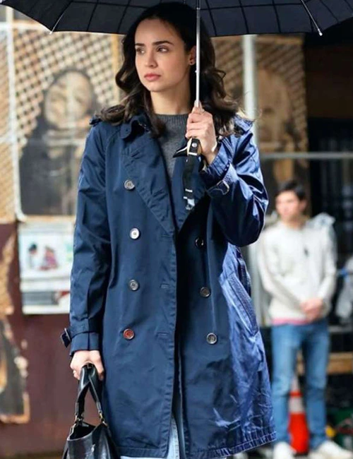 Sofia Carson The Life List Blue Coat