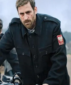 Solomon Movie The World Will Tremble 2025 Oliver Jackson Cohen Black Wool Jacket