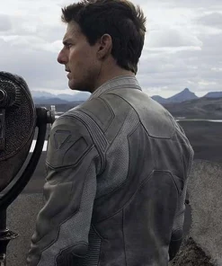 Tom Cruise Oblivion Jack White Padded Leather Jacket
