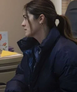 Wish You Were Here Movie 2025 Isabelle Fuhrman Blue Puffer Jacket