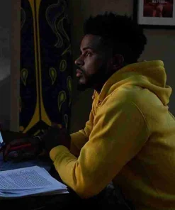 Aaron Jackson Grown Ish S06 Trevor Jackson Yellow Hoodie