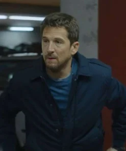 Ad Vitam 2025 Movie Frank Blue Bomber Jacket