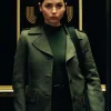 Ana de Armas Ballerina Green Coat