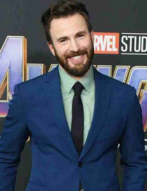 Avengers Endgame Steve Rogers Movie Premiere Blue Suit