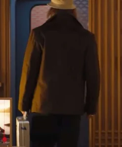 Brad Pitt Bullet Train 2022 Brown Coat