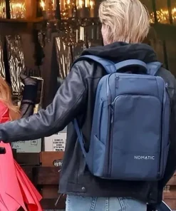 Chad Michael Murray Black Biker Hooded Leather Jacket