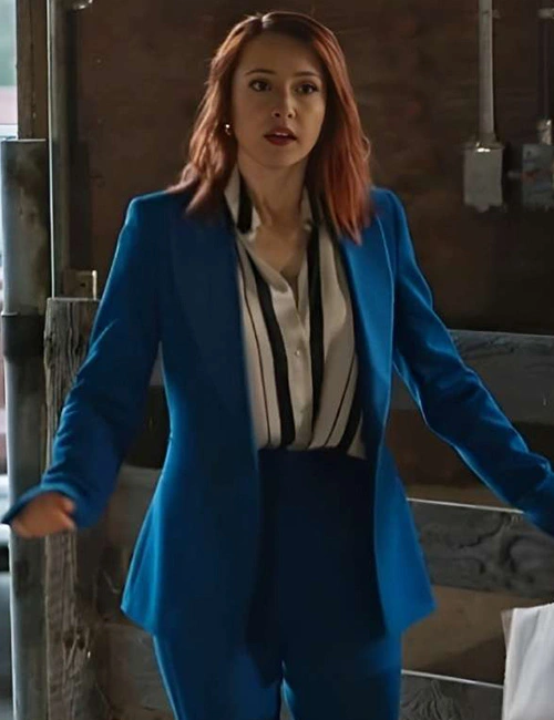 Emily Tennant The Wish Swap Blue Blazer
