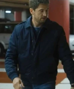 Franck Ad Vitam 2025 Guillaume Canet Blue Bomber Jacket
