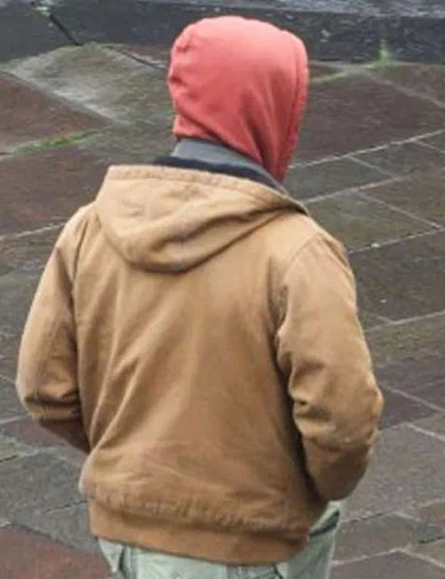 Glen Powell Brown Hooded Jacket