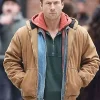 Glen Powell The Running Man 2025 Brown Cotton Jacket