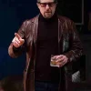 Hugh Grant The Gentlemen Brown Leather Jacket