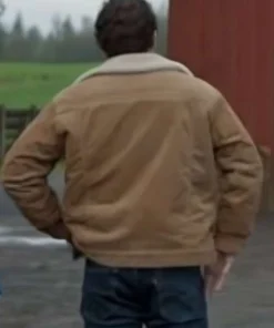 Jake Foy Brown Cotton Shearling Jacket