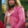 Jason Momoa A Minecraft Pink Leather Jacket