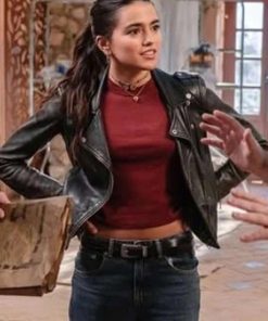 La Dolce Villa Maia Reficco Black Leather Jacket