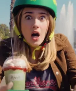 Lily Davies Movie Freakier Friday 2025 Sophia Hammons Brown Cropped Jacket