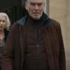 MobLand Pierce Brosnan Brown Leather Coat