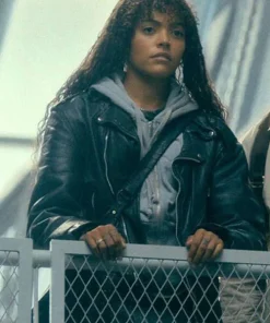 Prime Target 2025 Taylah Sanders Black Leather Jacket