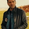 Saint-pierre Allan Hawco 2025 Black Leather Jacket