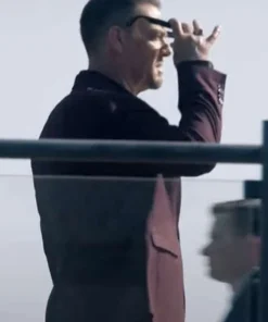 Soach Man with No Past 2025 Movie Marton Csokas Maroon Suit