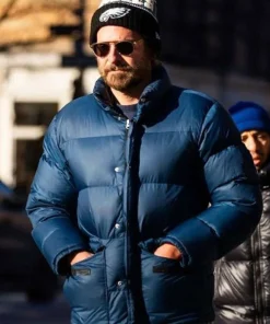 Bradley Cooper Blue Puffer Jacket