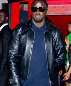 Daniel Kaluuya Met Gala Black Leather Jacket