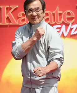 Jackie Chan Movie Karate Kid Legends 2025 Mr Han Grey Bomber Jacket