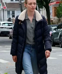 Long Bright River Amanda Seyfried Puffer Coat