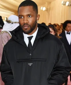 Met Gala 2019 Frank Ocean Black Prada Anorak Jacket For Men and Women