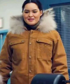 Siaja North Of North 2025 Anna Lambe Brown Cotton Fur Jacket