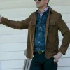 The Waterfront 2025 Topher Grace Brown Jacket